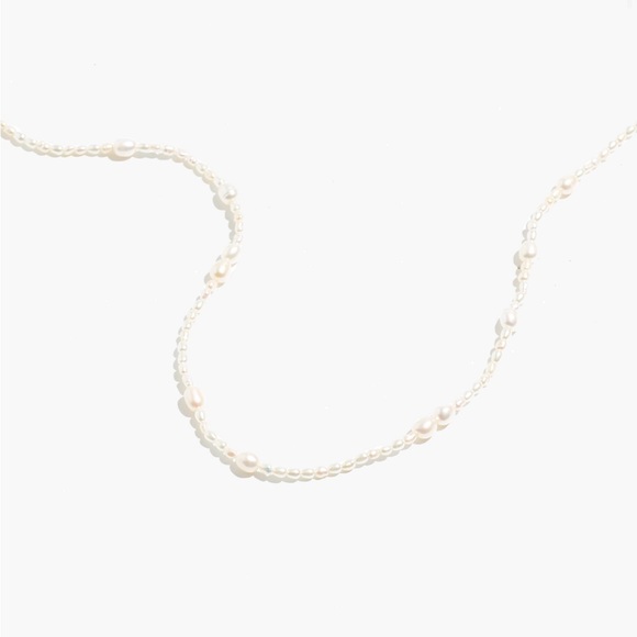 Madewell mixed pearl beaded choker necklace